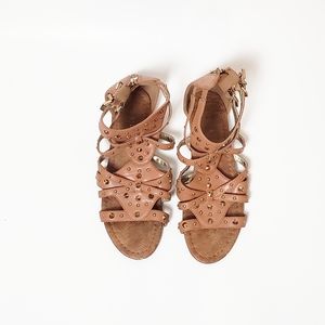 TORRID Tan Gladiator Studded Sandals Size 9